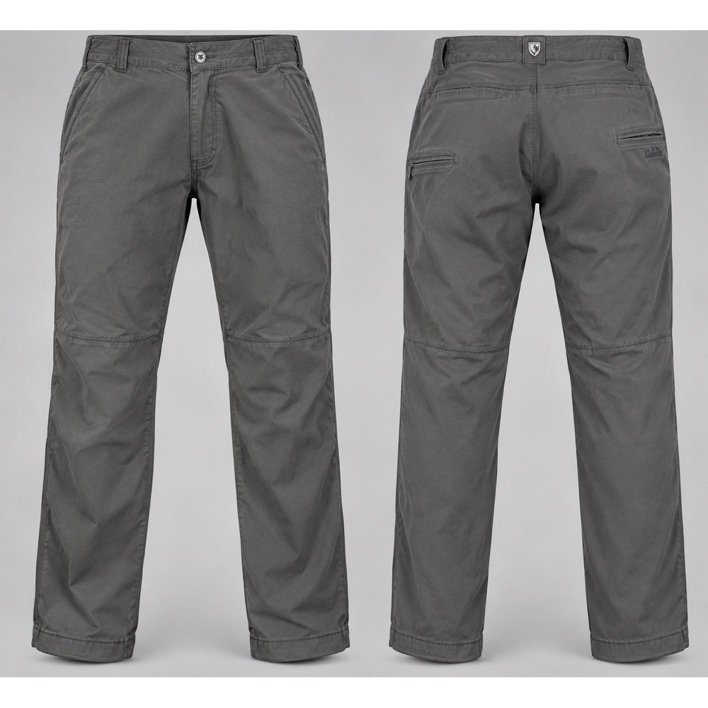 KUHL Kanvus Jeans PANTS MENS 34X32 GRY Patina Dye Stretch Outdoor Hiking